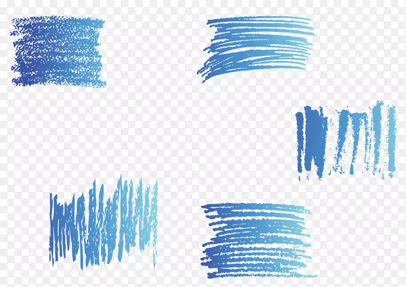 绘制蓝色-蓝色铅笔绘图效果