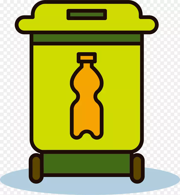啤酒废容器标志瓶-啤酒瓶垃圾桶