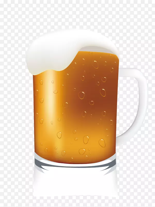 啤酒杯-装满了啤酒杯