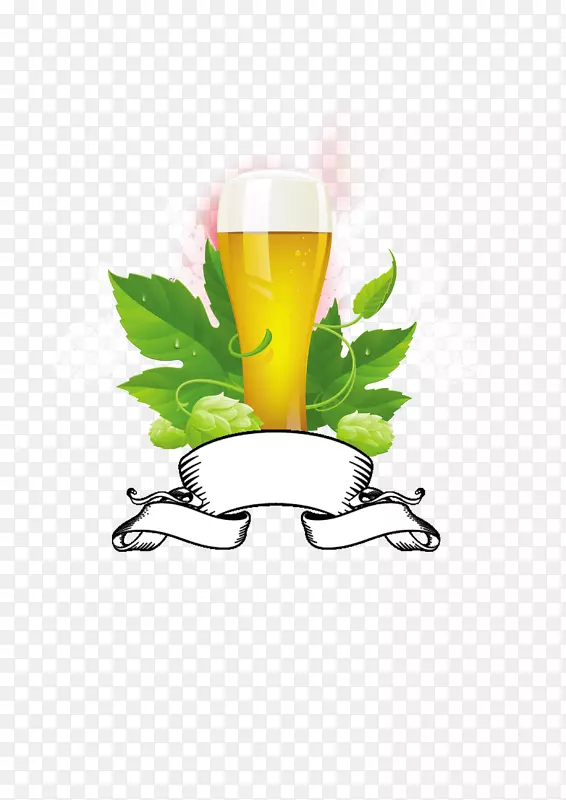 啤酒印度淡啤酒花剪贴画-啤酒嘉年华文字装饰