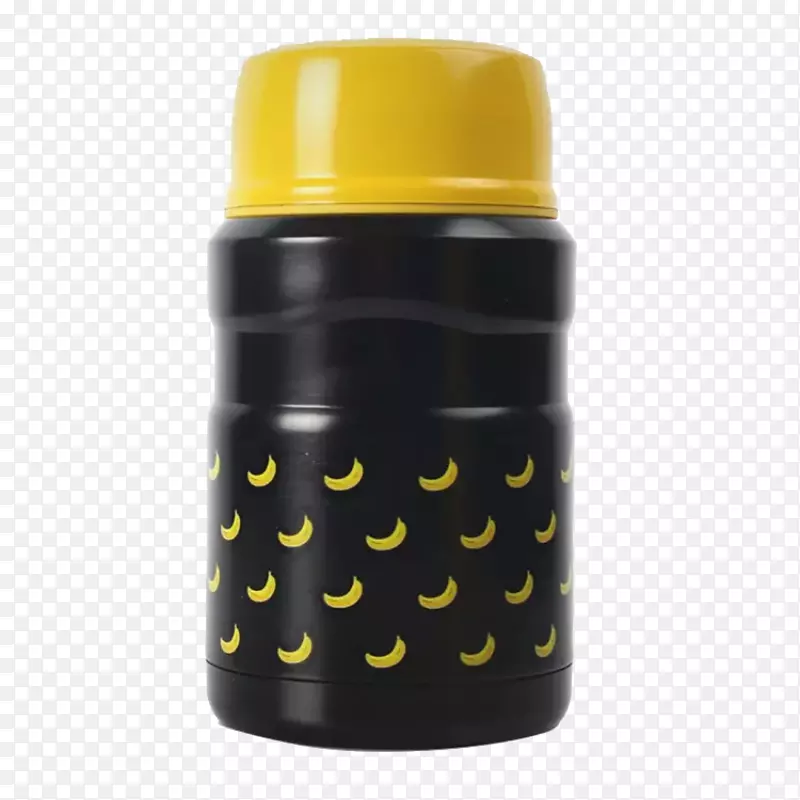 熊瓶-真空瓶杯-黄米图案瓶