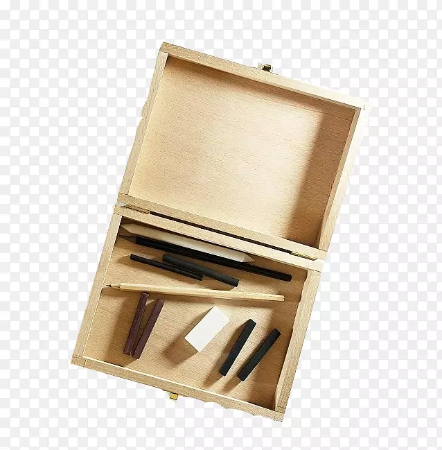铅笔盒绘制木材草图.木材储存盒