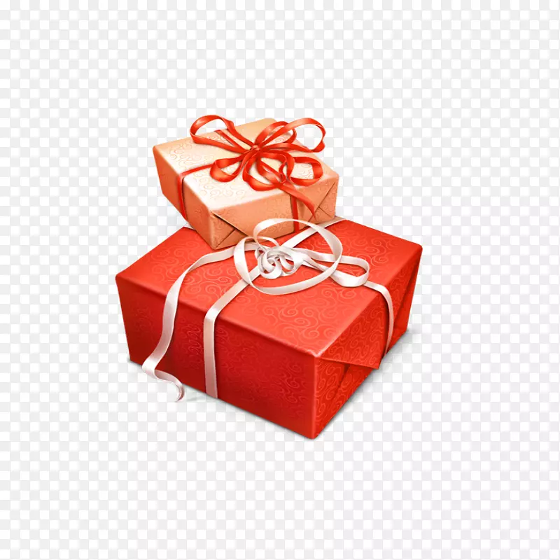 圣诞礼物ico盒图标-红色节日礼物创意礼品