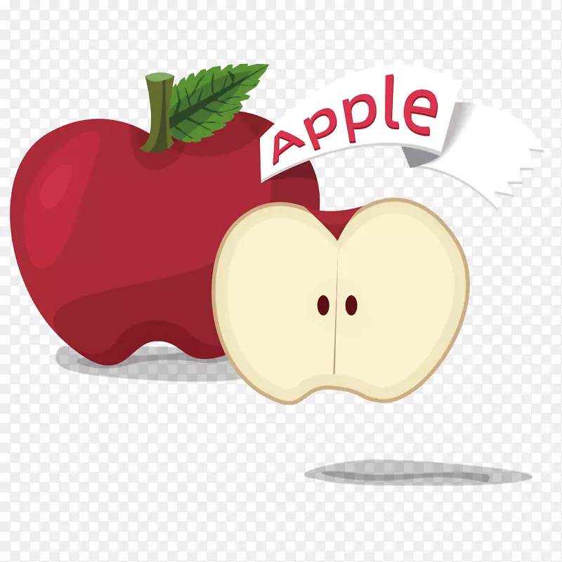 苹果卡通-成熟苹果