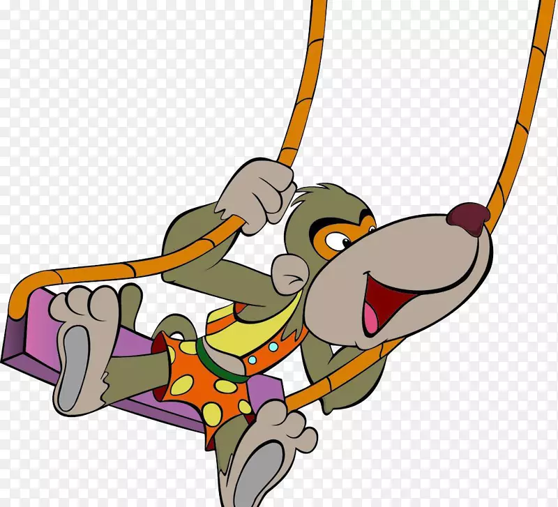 猴子动画剪贴画-摇摆不定的猴子