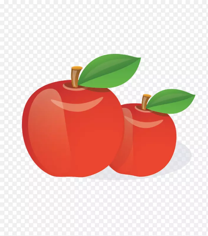 苹果红卡通红苹果