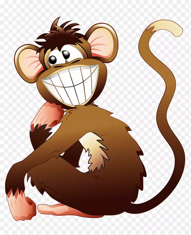 笑卡通-快乐猴子