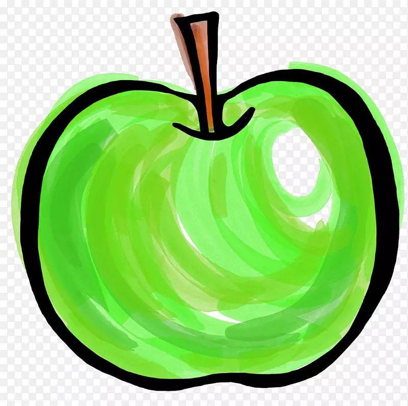 苹果剪贴画绿苹果