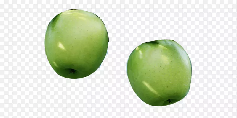果汁苹果-一个绿色的苹果