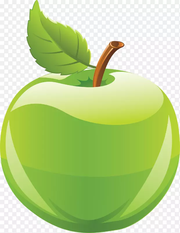 苹果剪贴画-食物图片，水果图片，绿色苹果