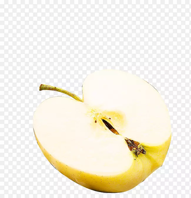 静物摄影苹果味半个苹果