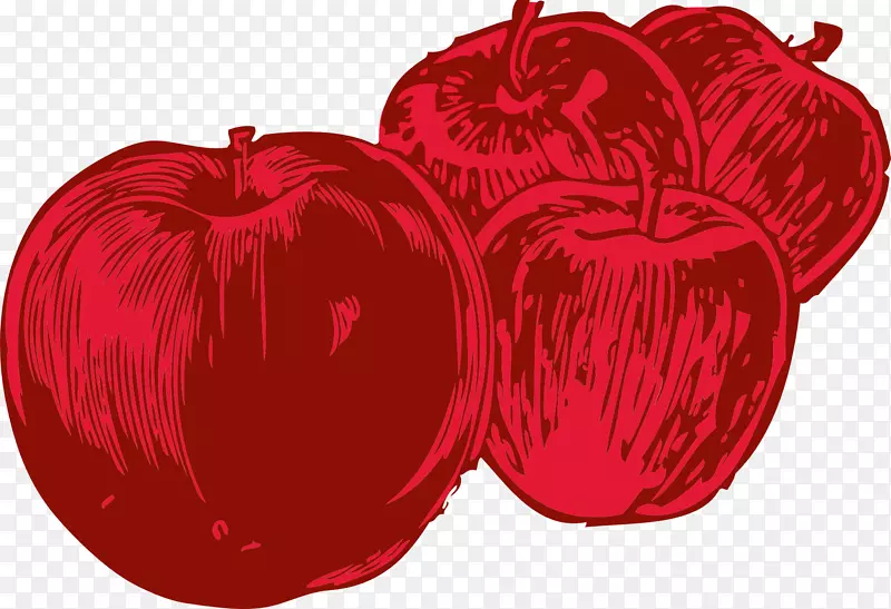 苹果版税-免费剪贴画-一堆红苹果