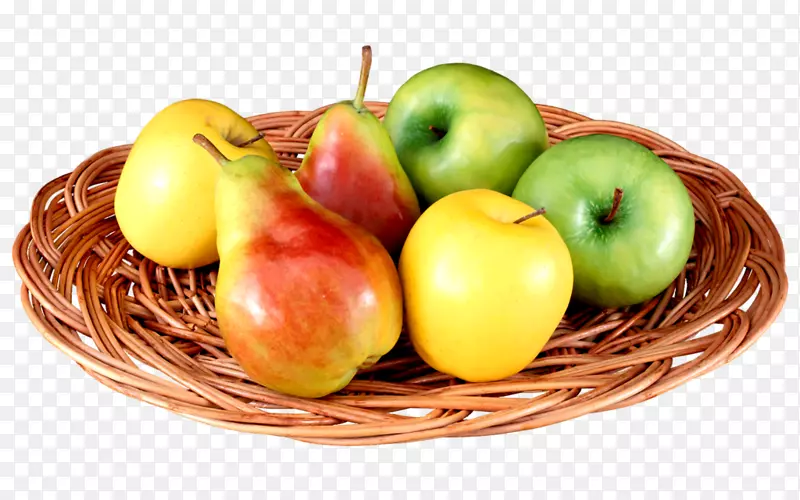 水果苹果托盘-3D图标画的食物材料，精致的苹果。