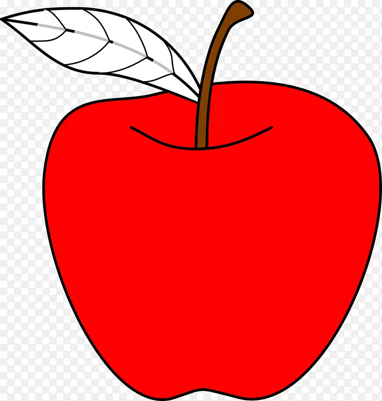红苹果剪贴画-美味苹果