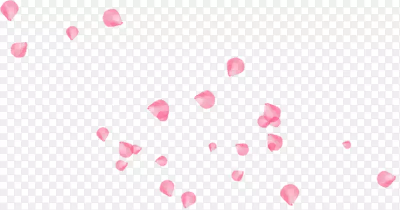 软件花瓣图案-粉红色浮动玫瑰花瓣装饰