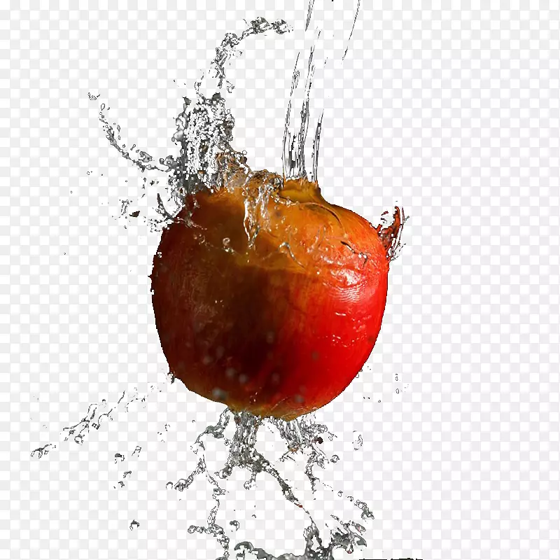 苹果数字水印滴水红苹果