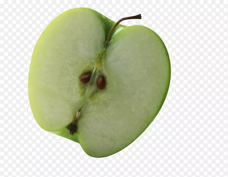 老奶奶史密斯苹果马扎纳切成半绿苹果