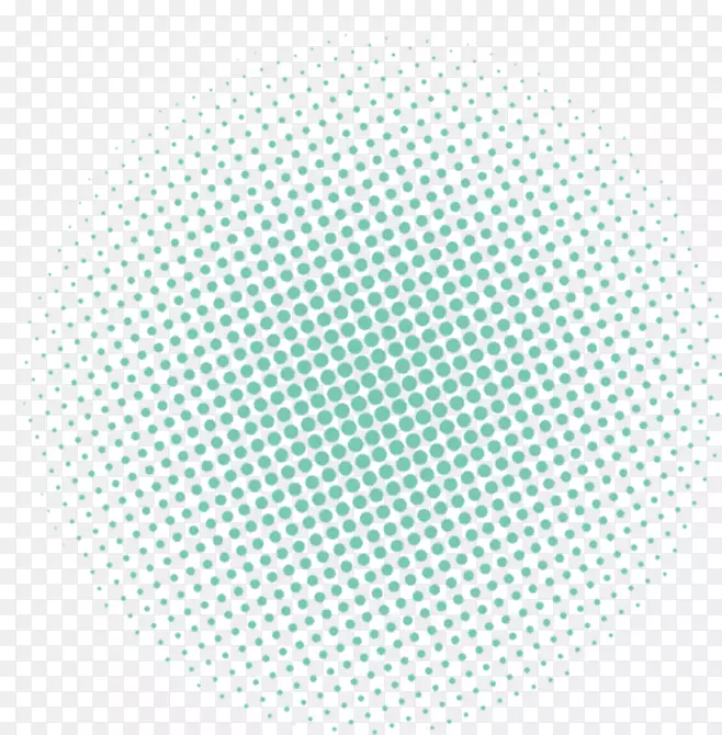 半色调免版税插图-绿色简单圆点效应元素