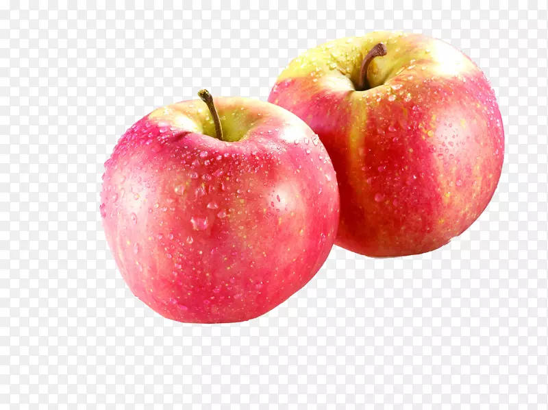 糖果苹果籽富士果-两个蜜饯苹果