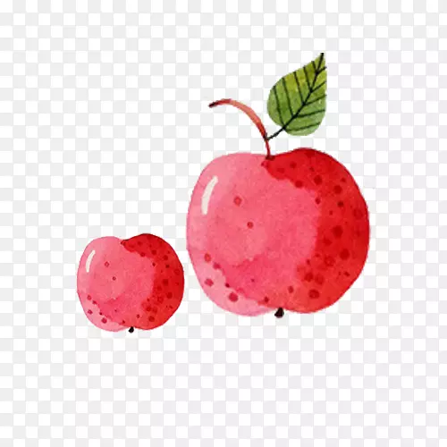 苹果红下载-新鲜简单手绘红苹果