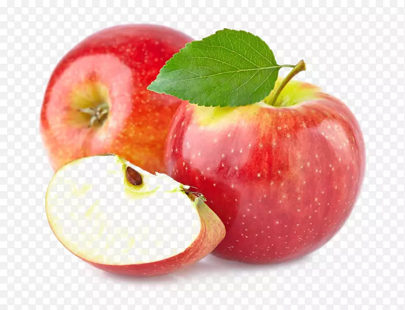 冰沙苹果水果剪辑艺术-成熟的红苹果