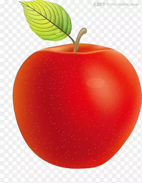 苹果食品剪贴画-卡通红苹果