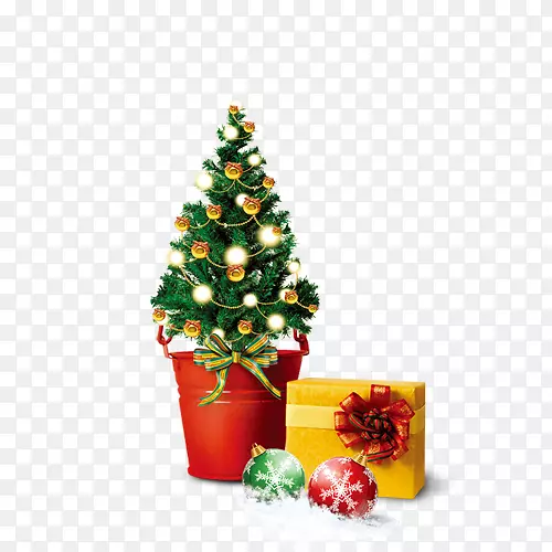 圣诞老人圣诞装饰礼物圣诞树-圣诞礼物