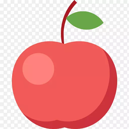 苹果有机食品可伸缩图形图标-一个红色苹果