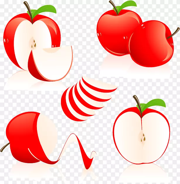 苹果可伸缩图形剪辑艺术-红苹果