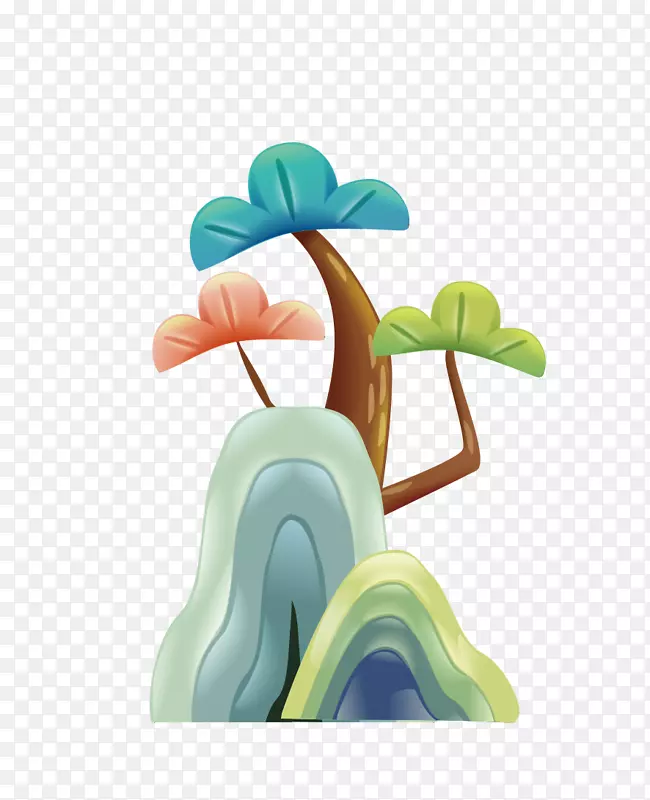 风格的手绘中式城堡