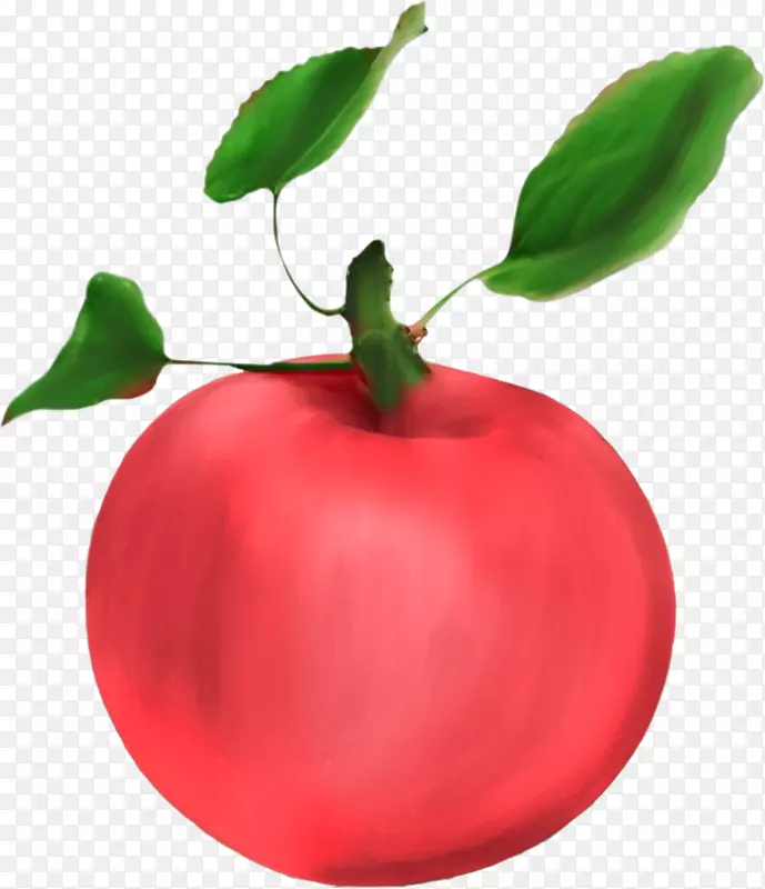 苹果食品水果夹艺术.手绘红苹果