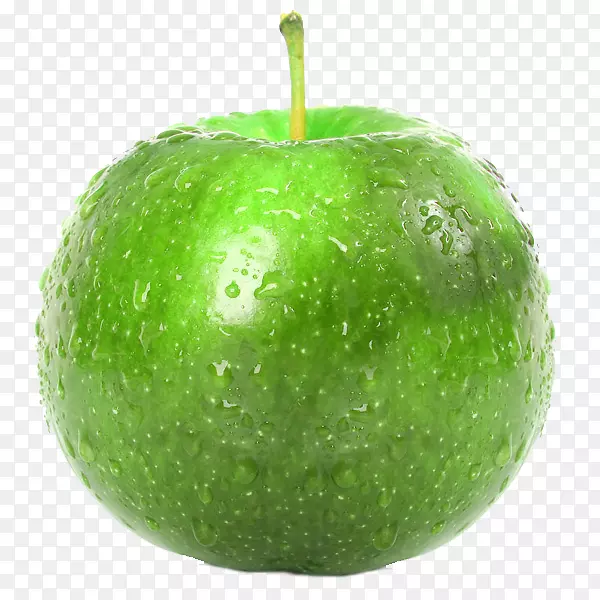 绿色水果盛宴红食多汁的绿色苹果