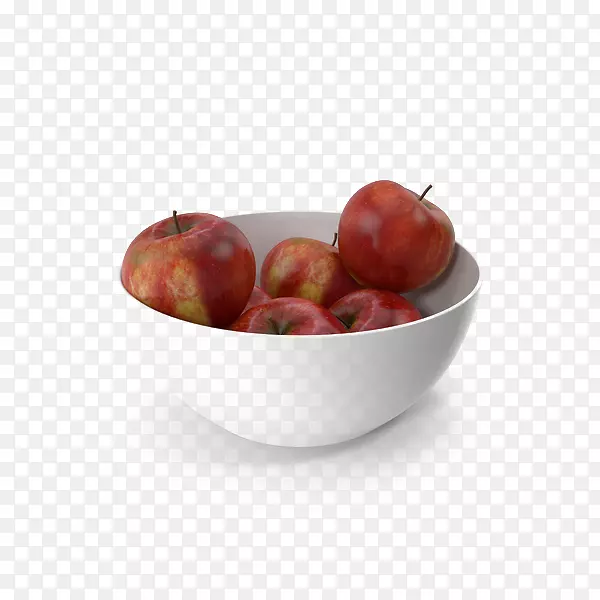 苹果碗白碗红苹果