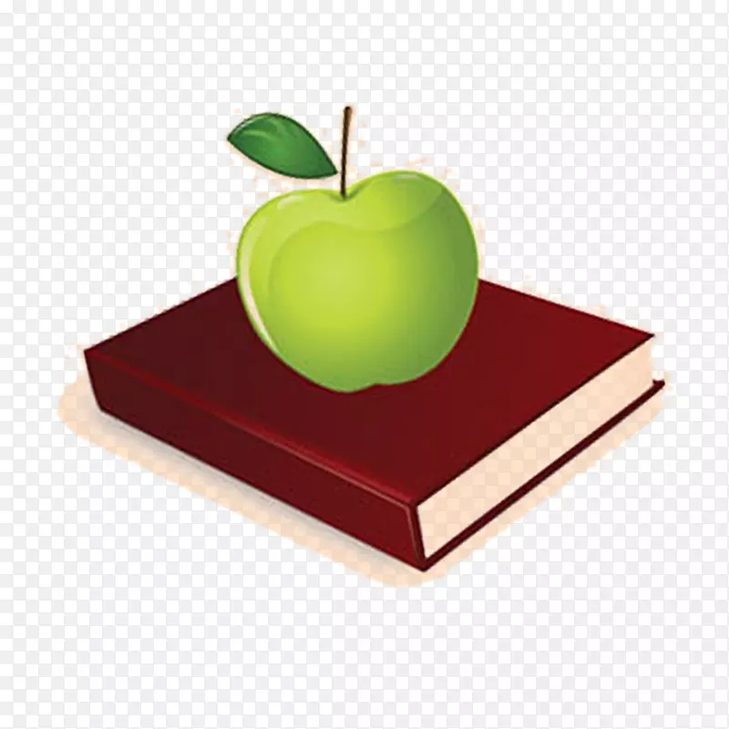 苹果-绿色苹果图书元素