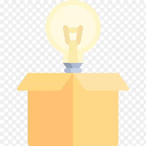 灯-一个打开的盒子和一盏灯