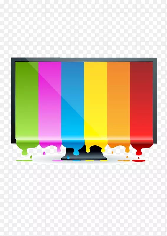 电脑显示器彩色剪贴画电视