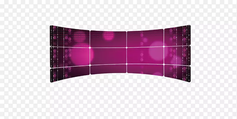 显示装置曲线屏幕-紫色曲线电视屏幕