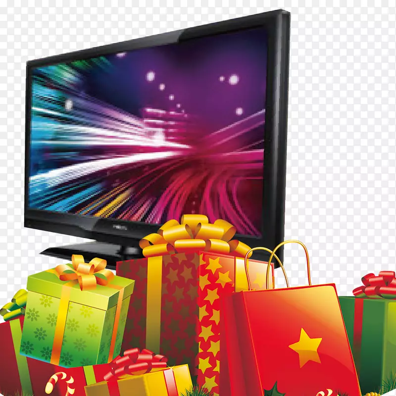 液晶显示电视显示装置家用电视礼品盒
