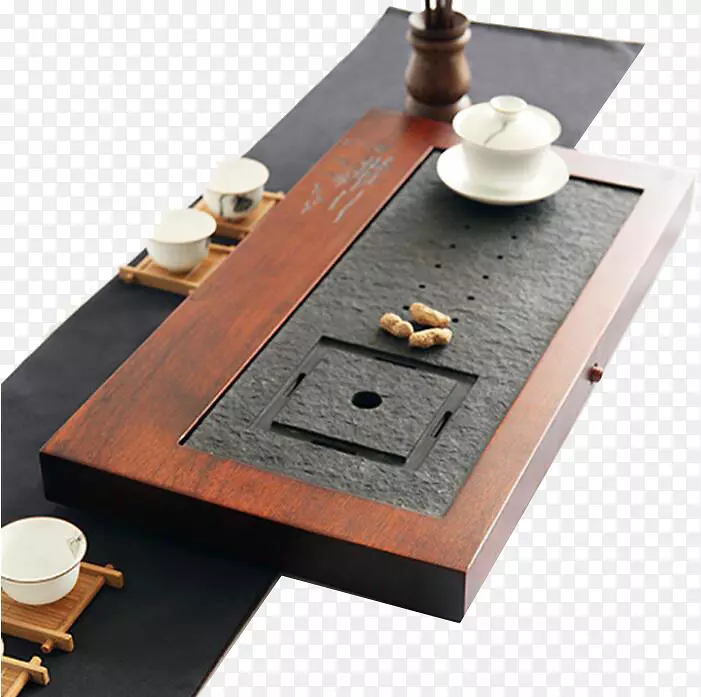 茶咖啡桌盘-红石木茶盘
