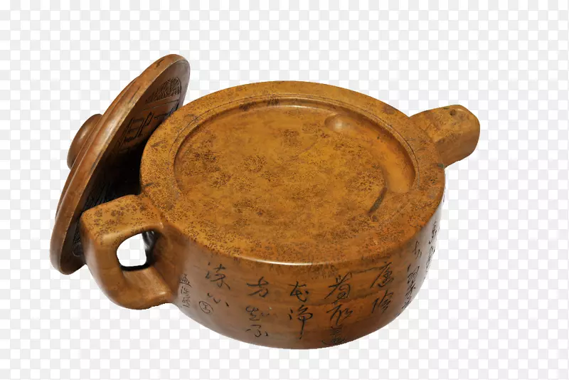 陶器陶瓷杯墨石刻茶壶形状沂蒙