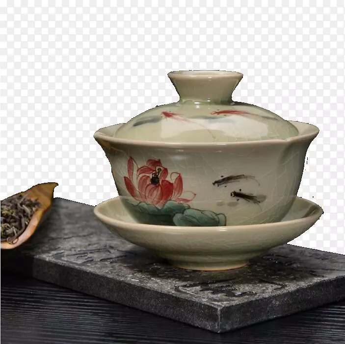 茶瓷越瓷碗天石桌