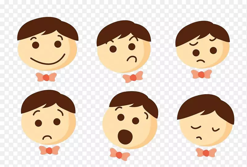 表情插图-儿童惊讶表情系列材料