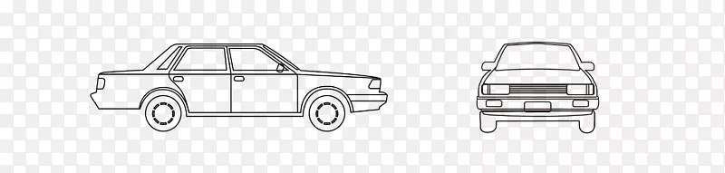紧凑型轿车车门汽车设计汽车线图