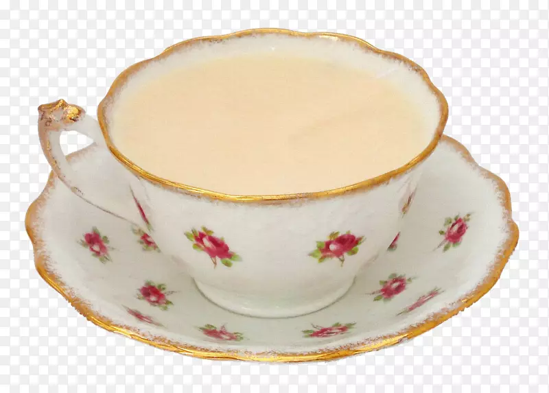 茶咖啡杯牛奶-奶茶图案杯料可自由拉扯。