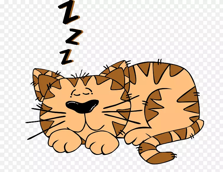 猫卡通剪辑艺术睡猫