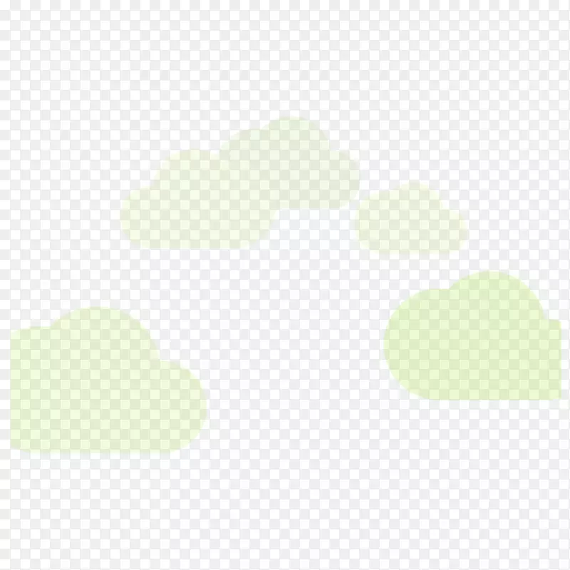 绿色图案-云材料