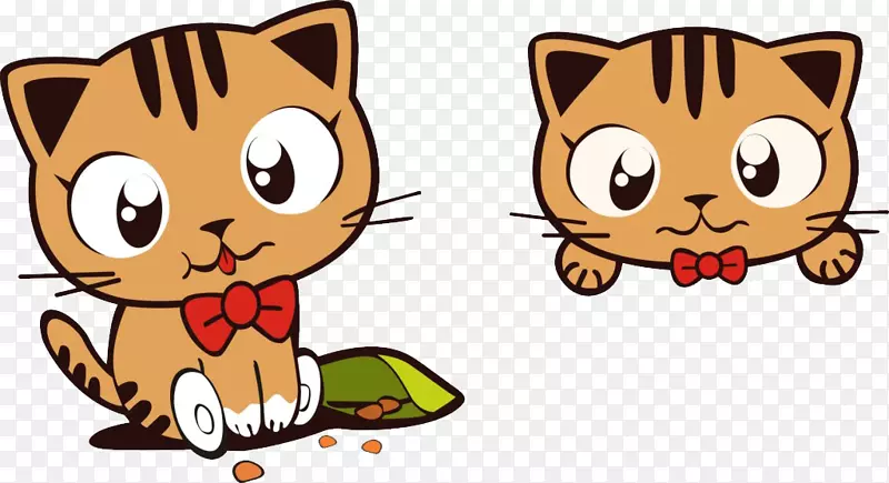 猫卡通-可爱的猫