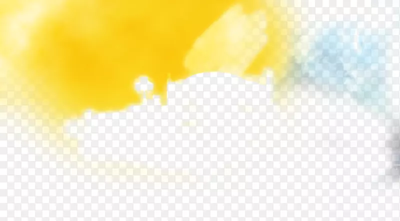 黄色天空壁纸-浮云