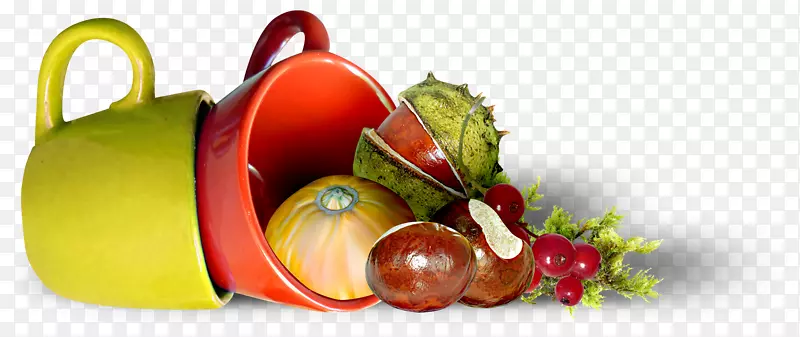 奥格里斯蔬菜水果剪贴画-蔬菜和水果杯