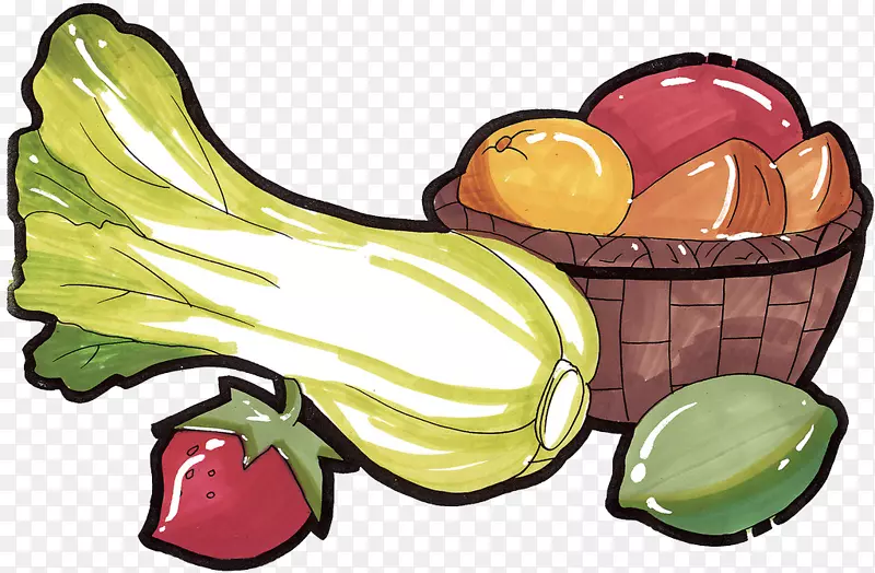食品插图-蔬菜和水果